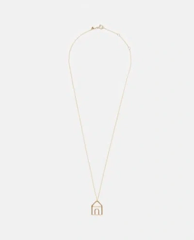 Aliita 9k Gold Casita Necklace In Golden