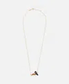 Aliita 9k Gold Yoga Necklace In Multicolor