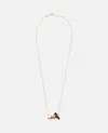 Aliita 9k Gold Yoga Necklace In Multicolour