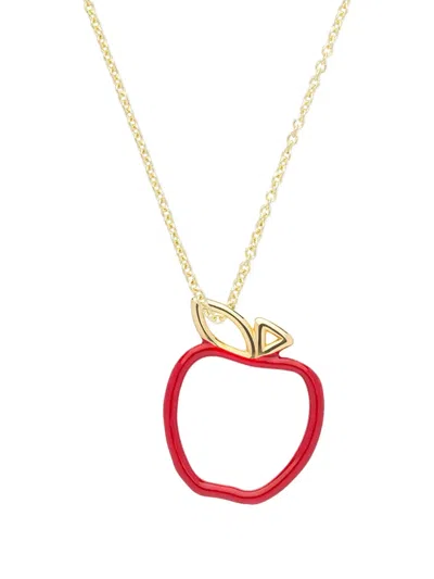 Aliita 9k Yellow Gold Apple-shaped Necklace