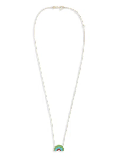 Aliita 9k Yellow Gold Arcoiris Turquoise Necklace