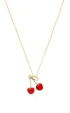 Aliita 9k Yellow Gold Cereza Necklace In Yellow