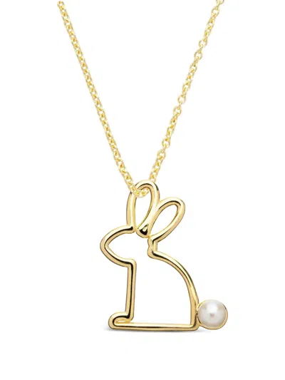 Aliita 9k黄金 Conejito Perla 项链 In Gold