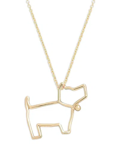 Aliita 9k Yellow Gold Dog-shaped Chain Necklace