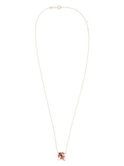Aliita 9k Yellow Gold Flotadora Necklace