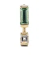Aliita 9kt Yellow Gold Compuesta Amethyst Earring In Multicolor