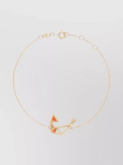 Aliita Adjustable Enamel Geometric Chain Bracelet