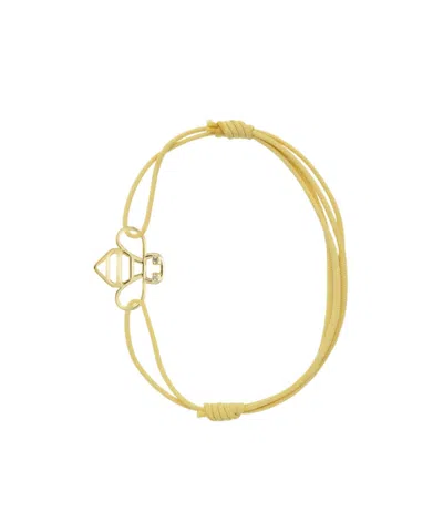 Aliita Adjustable Rope Bracelet In Yellow