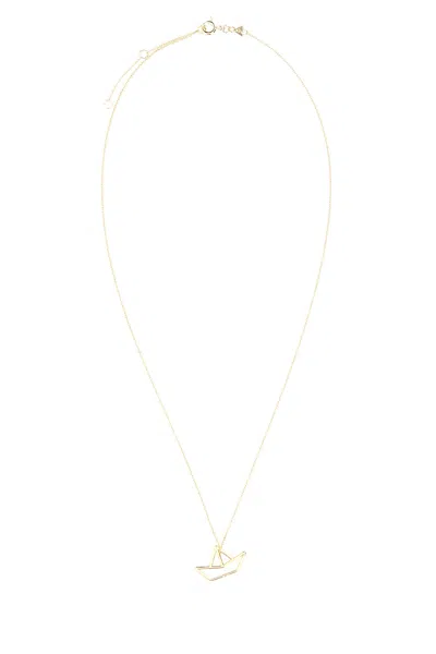 Aliita 9-karat Yellow Gold Barquito Necklace