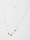 Aliita 9-karat Yellow Gold Beach Chair Necklace In Multicolor