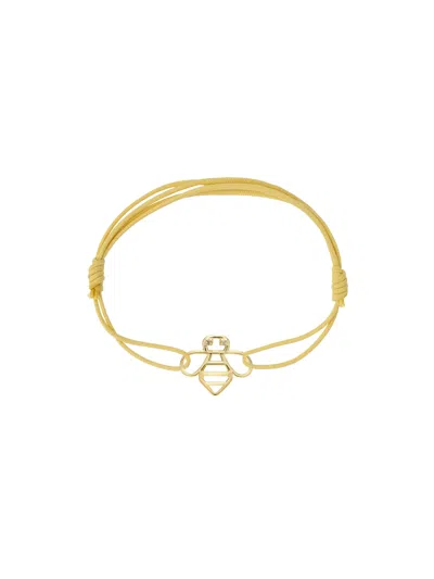 Aliita Bee Brillante Cord Bracelet In Gold