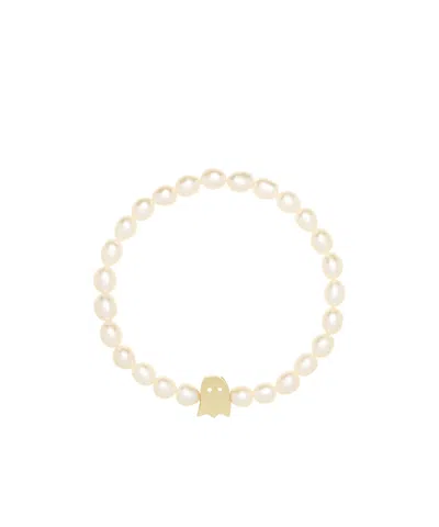 Aliita Bracelet With Oval Pearls In Gold