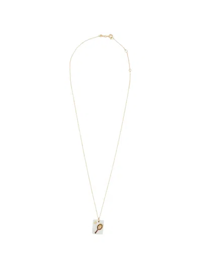 Aliita Cameo Perla Tennis Necklace In White