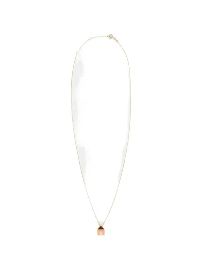 Aliita Casita Enamel-charm Necklace In Gold
