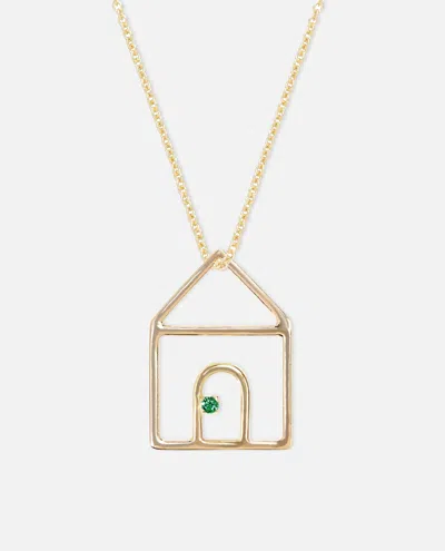 Aliita Casita Esmeralda Necklace In Gold