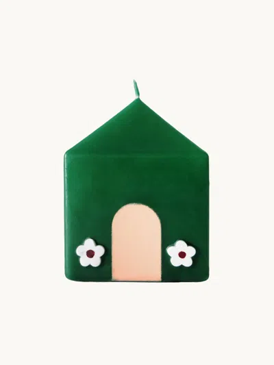 Aliita Casita Flor Candle Flor In Green