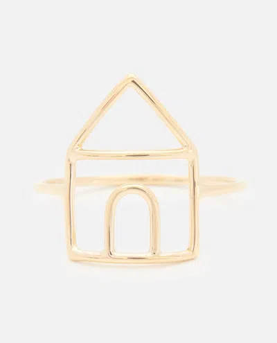Aliita 9kt Yellow Gold Casita Pura Ring
