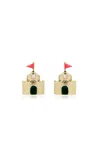 Aliita Castillo Brillante 9k Yellow Gold Diamonds Earrings