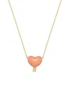 Aliita Corazon Balloon 9k Yellow Gold Necklace