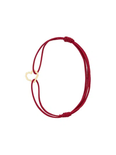 Aliita "corazon Puro" Cord Bracelet In Red