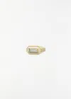 Aliita Deco Maxi Enameled 9k Yellow Gold Amethyst Ring In Panna
