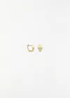 Aliita Deco Rombo P Mini Earrings In Yellow Gold