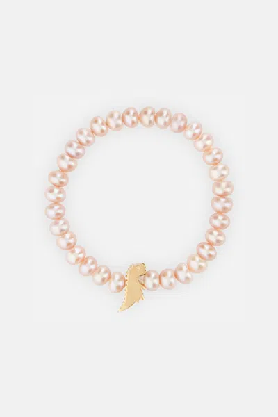 Aliita Dino Bold Pink Pearl Bracelet