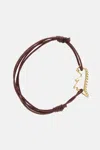 Aliita 9k Yellow Gold Dino Cord Bracelet