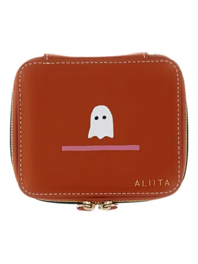 Aliita Fantasma Double-slider Jewellery Case In Brown