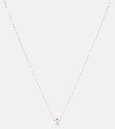 Aliita Frosty 9kt Yellow Gold Necklace With Enamel