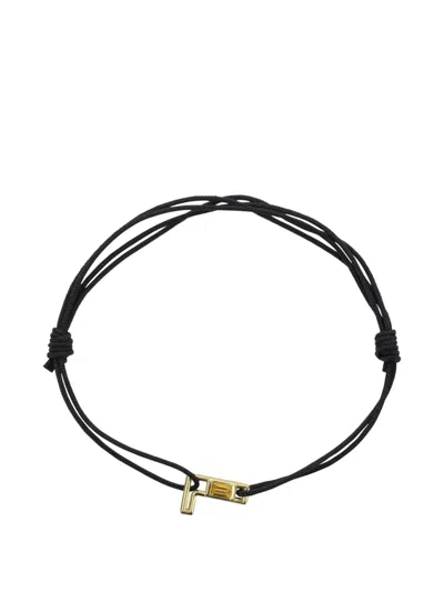 Aliita Golden Pendant Necklace In Black