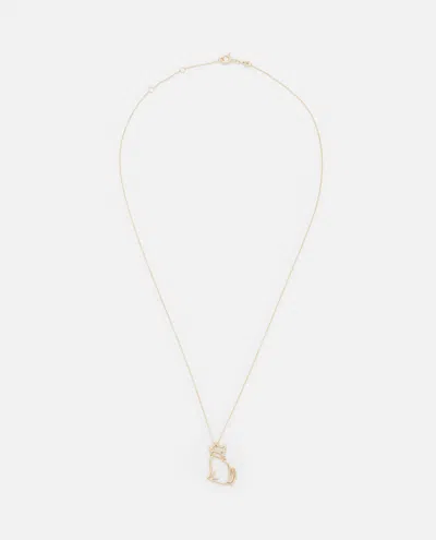 Aliita Gold-tone Necklace With 'miau' Pendant