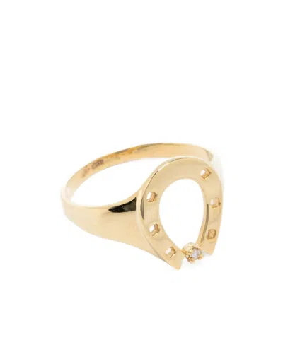 Aliita Horseshoe Ring In Yellow