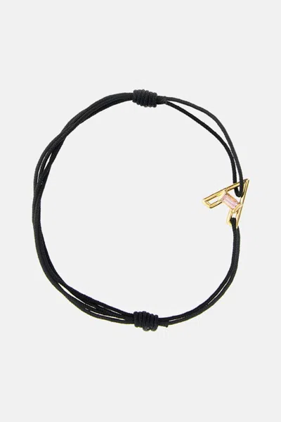 Aliita Letra A Tr Bracelet In Black