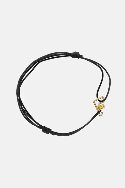 Aliita Letra F Ct Bracelet In Black