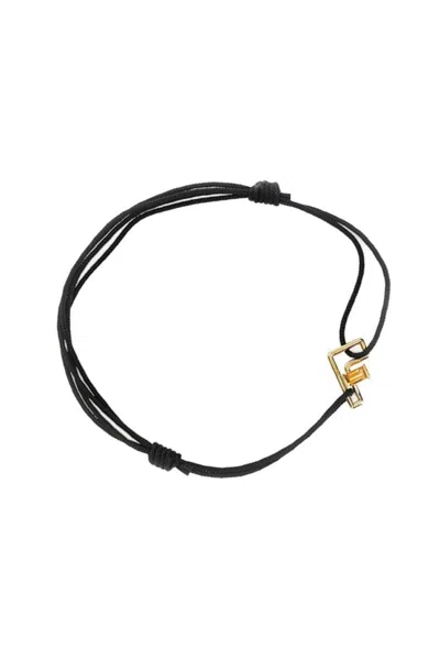 Aliita Letra F Ct Bracelet In Black