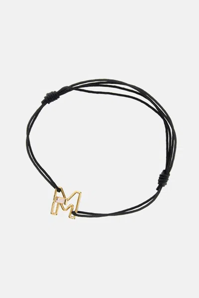 Aliita Letra M Tr Bracelet In Black