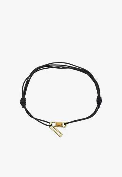 Aliita Letra V Bracelet In Gold