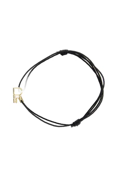 Aliita Letter R Bracelet In Black