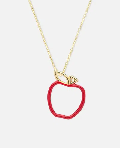 Aliita 9k Yellow Gold Apple-shaped Necklace