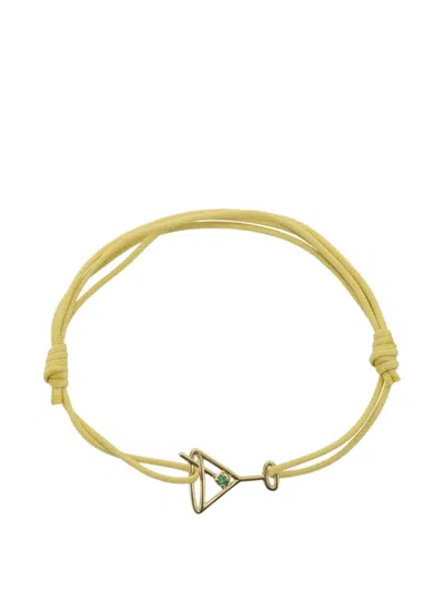 Aliita Martini Esmeralda Cord Bracelet In Gold