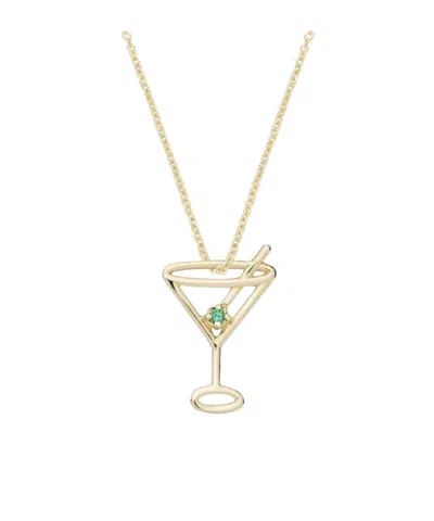 Aliita Martini Pendant Necklace In Gold