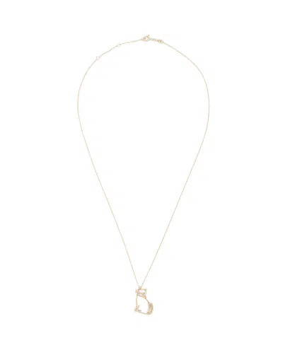 Aliita Miau 9k Gold Cat Pendant Necklace