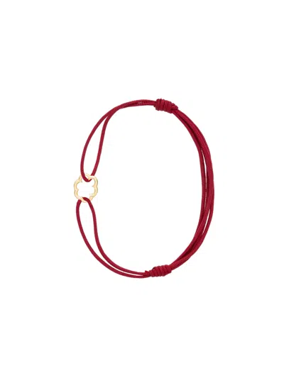 Aliita "mini Nubecita Pura" Cord Bracelet In Red