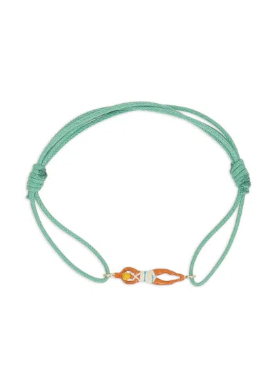Aliita Nadadora Completo Cord Bracelet In Green