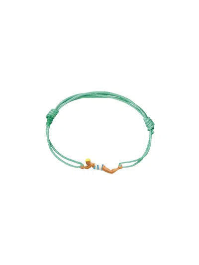 Aliita "nadadora Completo Rayada" Cord Bracelet In Green