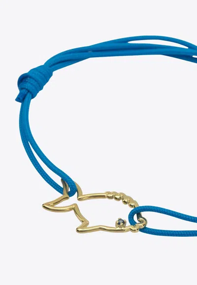 Aliita Pececito Zafiro Azul Bracelet In Gold