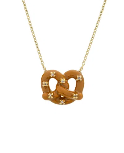 Aliita Pretzel Brillante Necklace In Gold