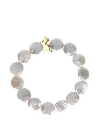 Aliita Rabbit Pearl Bracelet In Multi
