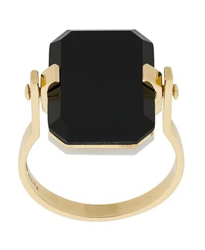 Aliita Sandwich Deco Ring In Black